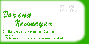 dorina neumeyer business card